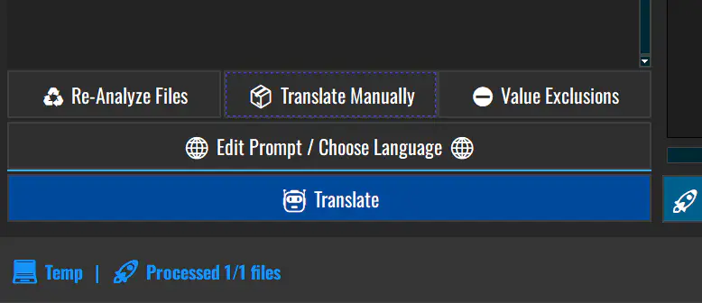Screenshot of ReSplitter's intuitive user interface showing manual and API options